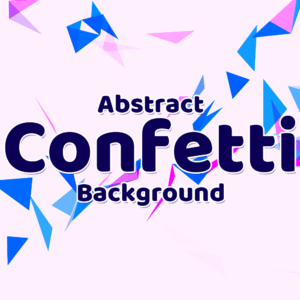 Abstract Confetti Background