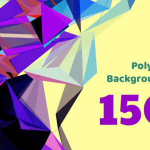 Flat Polygon Backgrounds Pack